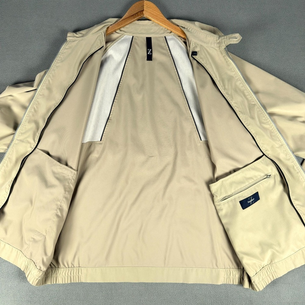 Zegna Sport Jacket Mens 2XL Beige Bi Swing Zip Quiet Luxury Minimalist Luxe - Picture 8 of 16